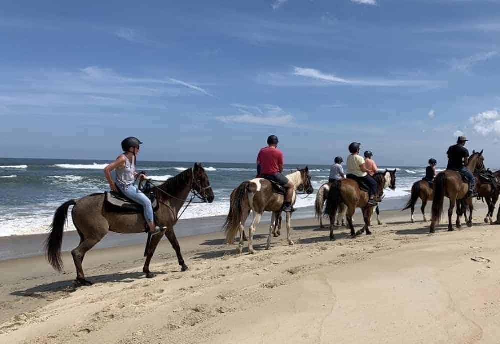Outer Banks Horseback Riding, best things to do in Roanoke Island NC