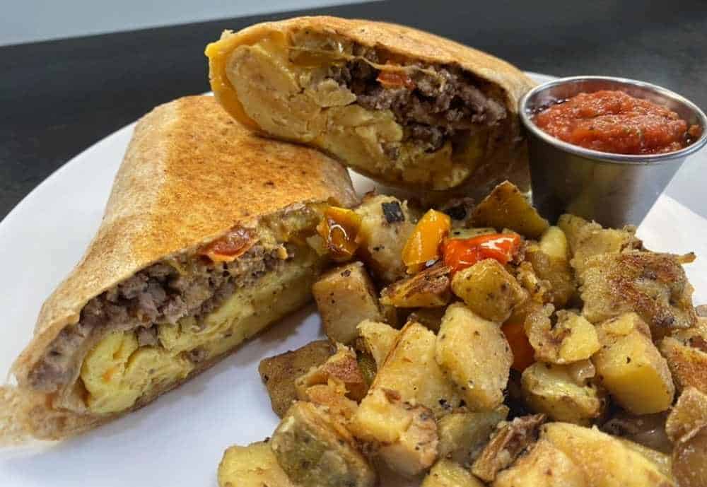 sausage burrito, cherry street kitchen, best breakast spots in Tulsa