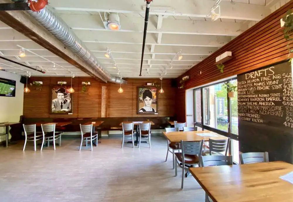 The Interior of Crust Pizza, best pizza spots in cleveland ohio