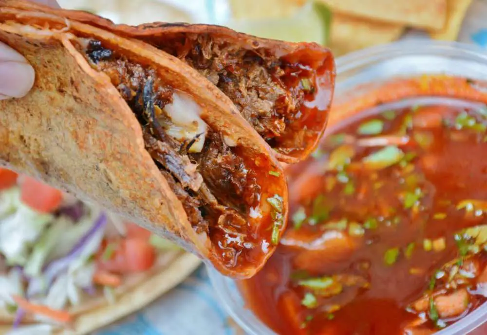 Delicious birria tacos from Sabor Latin Street Grill, reasons to visit North Carolina