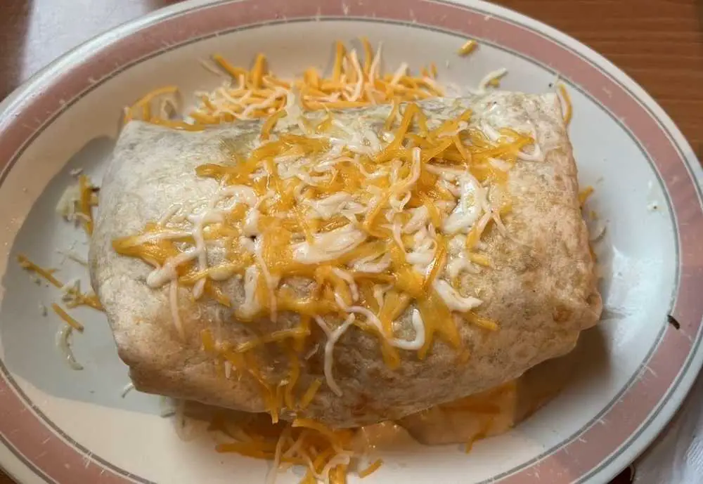 Meat Lovers Burrito at Cope's Naughty Pine Cafe