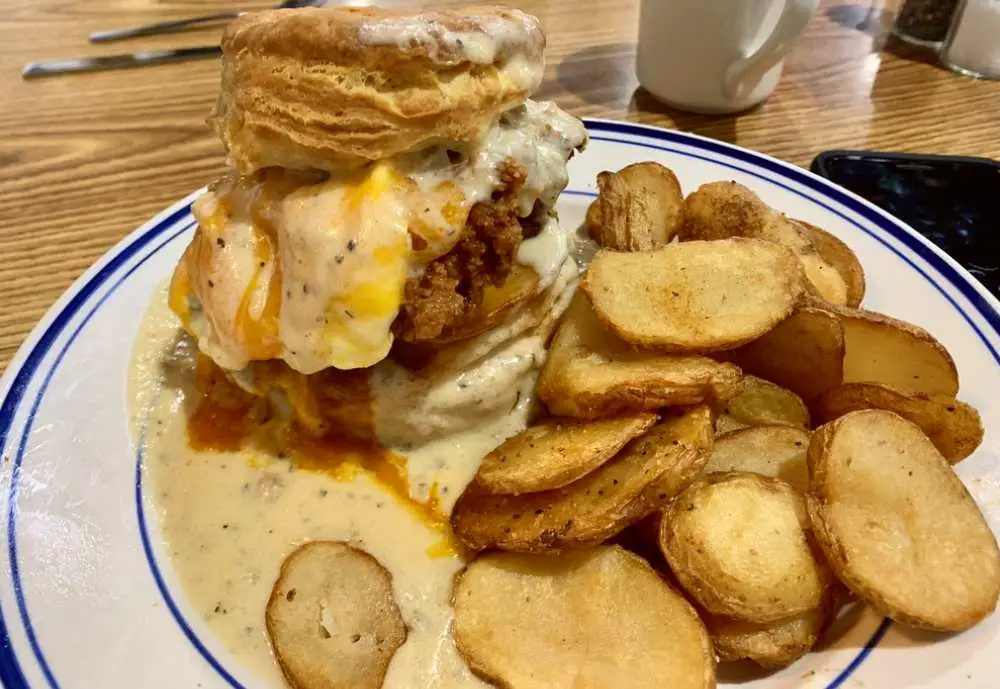 biscuit sandwich at Big Bear Biscuits in Indianapolis Indiana