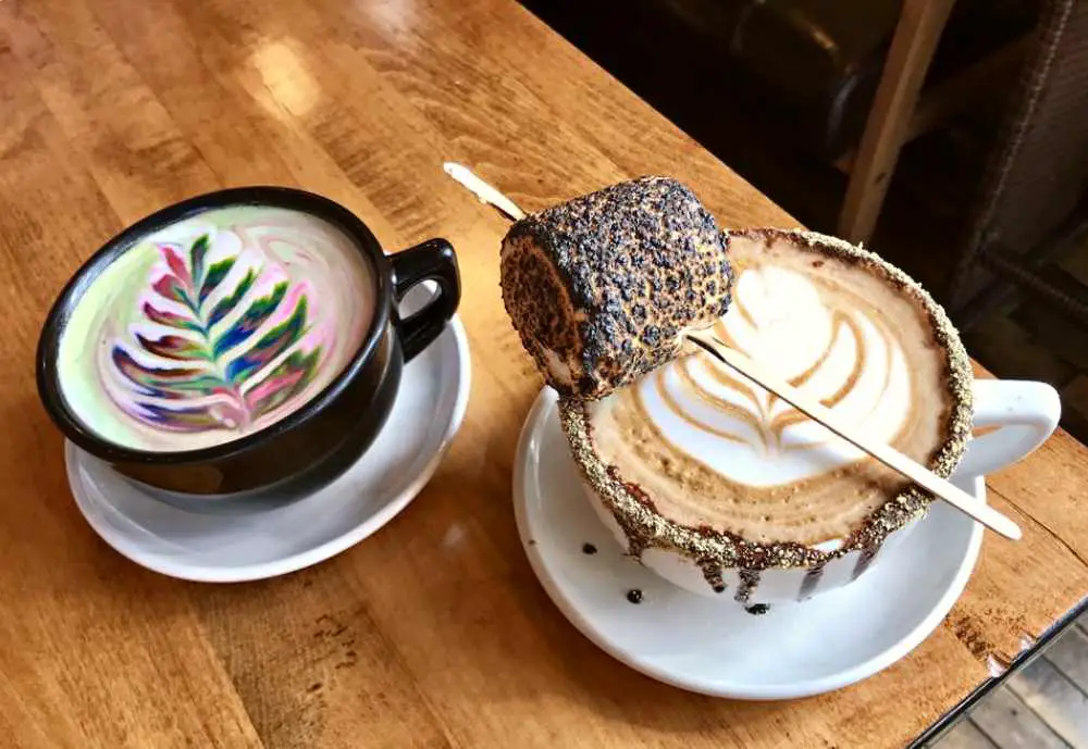 lattes at cafe astoria, st. paul, minnesota