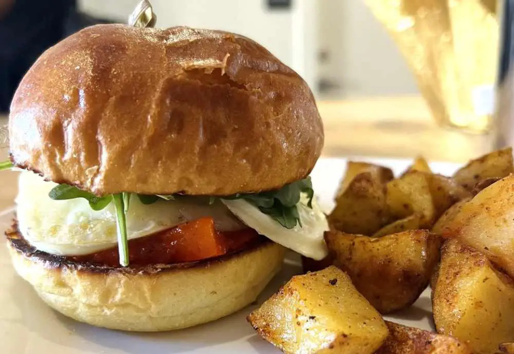 breakfast sandwich, cafe astoria, st. paul, minnesota