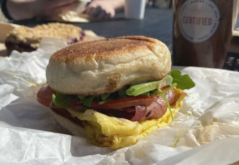 Certified Breakfast Sandwich at Certified Kitchen + Bakery in Boise Idaho, Best breakfast spots in Boise