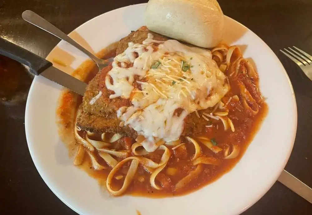 chicken parmesan at Coco's Italian Market in Nashville, Tennessee