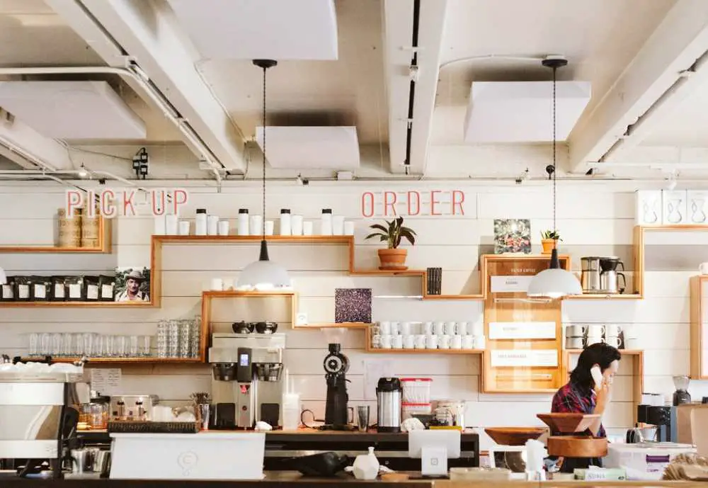 Interior of Crema Coffee Roasters in Nashville TN