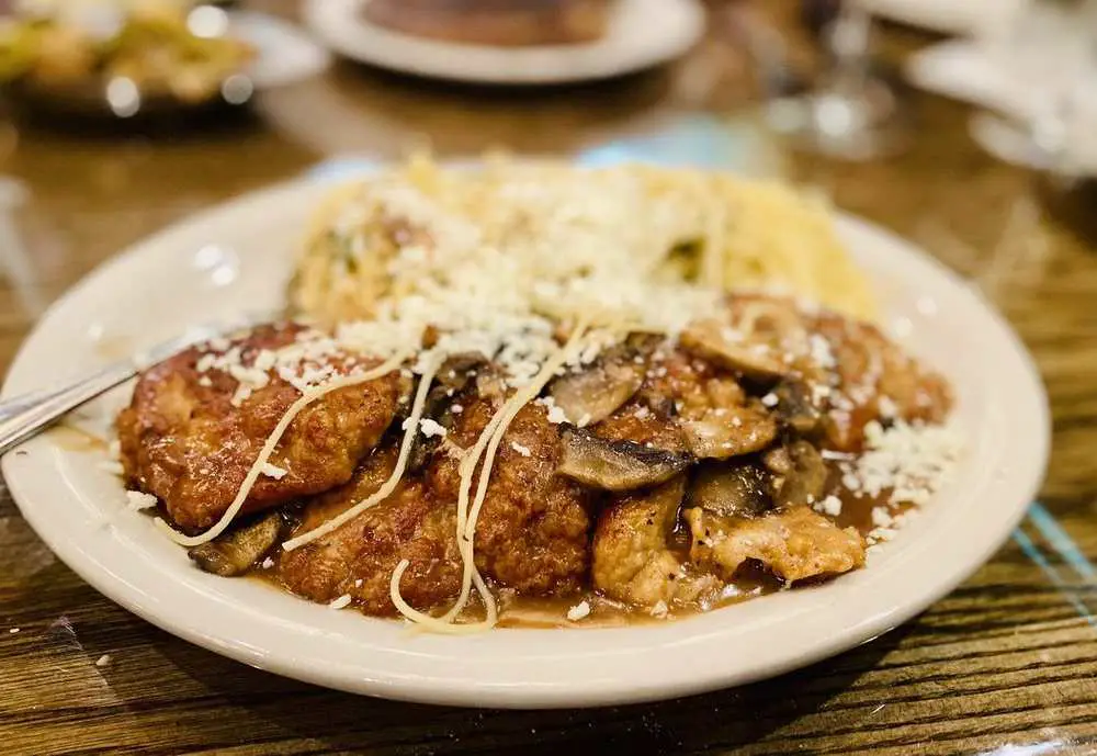 Veal Marsala at Delmonico's Italian Steak House in Orlando Florida