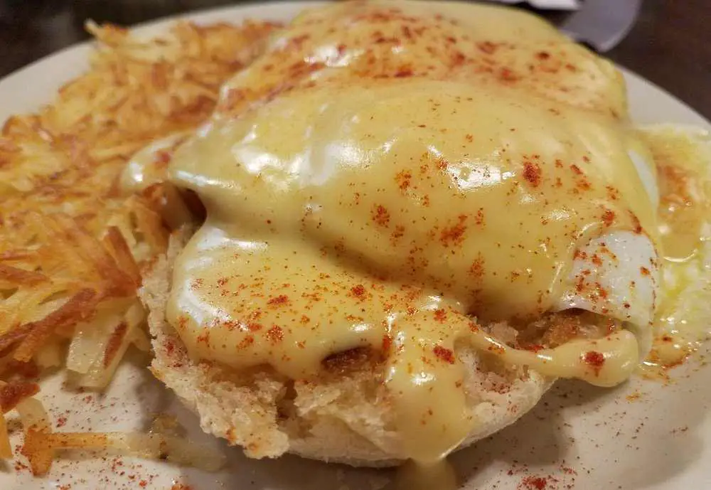 Eggs Benedict, Engine House Cafe, Lincoln Nebraska