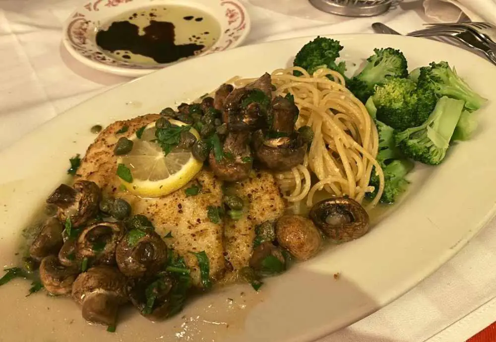 Chicken Piccata, Maggiano's in Dallas, Texas, Best Italian Places in Dallas