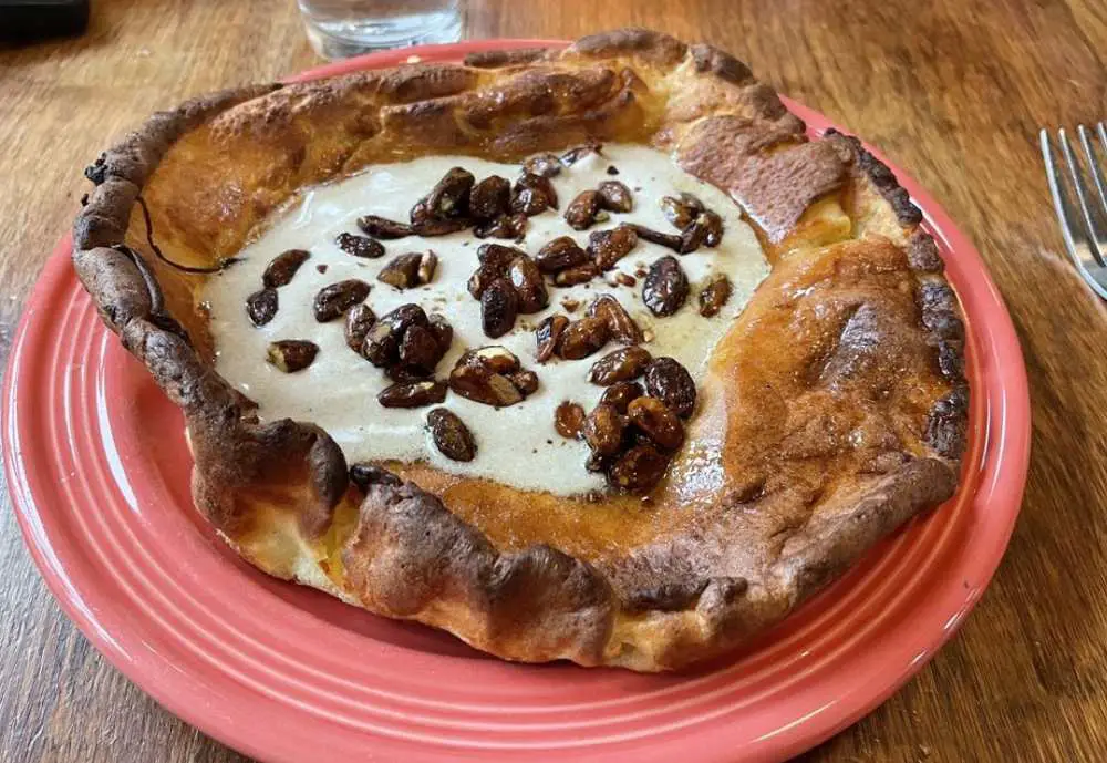Sweet Dutch Baby Pancake at Milktooth in Indianapolis, Indiana