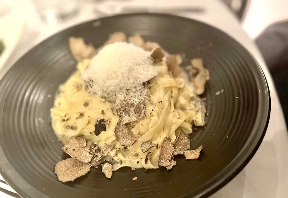 Truffle Pasta at Pricci Italian Restaurant in Atlanta Georgia