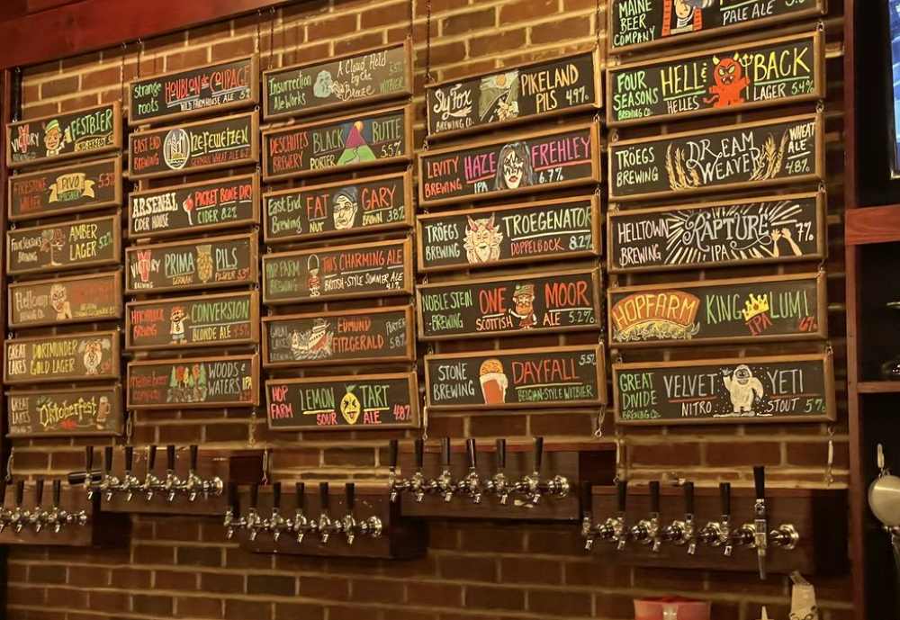 many tap beers available, Proper Brick Oven and Tap Room, Pittsburgh, PA