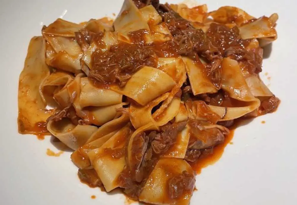 Pappardelle al Sugo d ' Anatra at Sotto Sotto in Atlanta GA, best italian restaurants in Atlanta