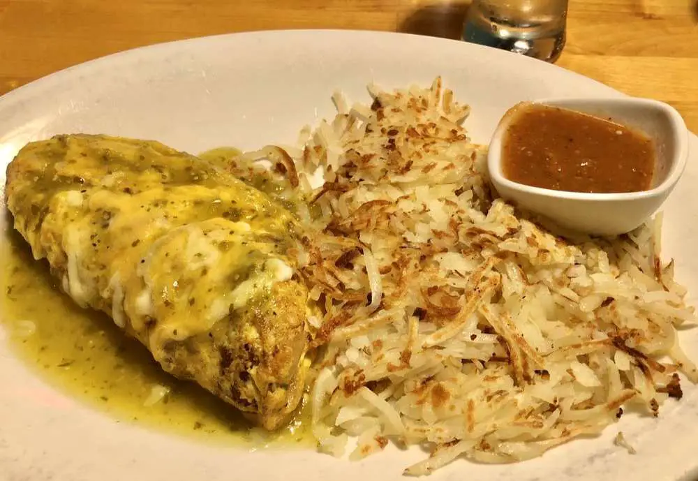 Mexican omelet at the Roost in Indianapolis, Indiana