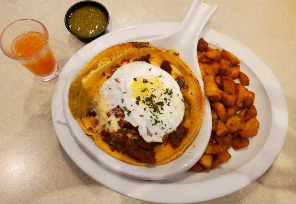 Mexico City Chilaquiles at Wild Eggs in Lexington, Kentucky