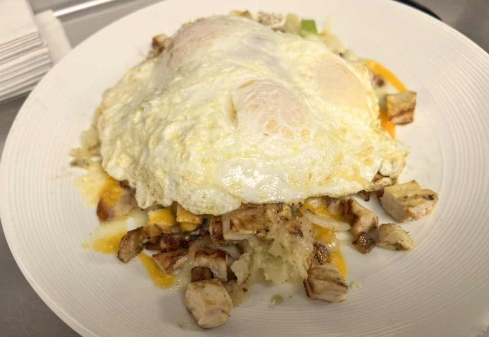 The Cosmo Skillet at Breakfast Clubb in Fort Wayne, Indiana