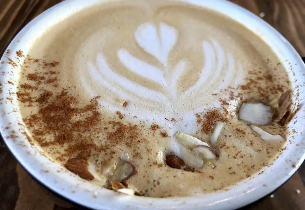 horchata latte at Cafe Cultura in Santa Ana, CA
