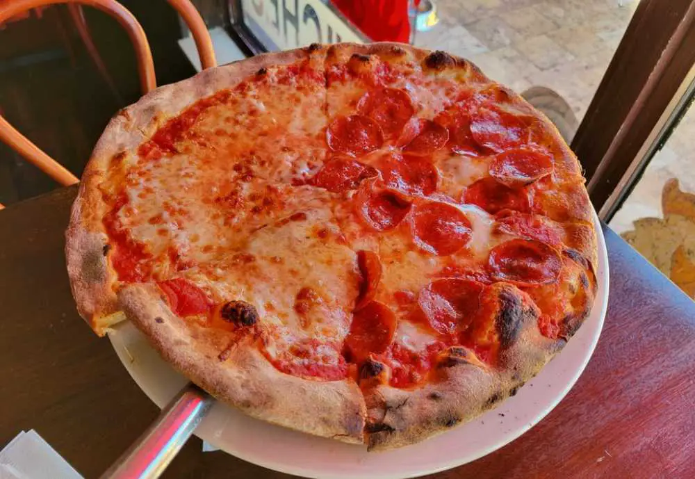 Pizza from Luigi's Coal Oven Pizza in Fort Lauderdale, Florida