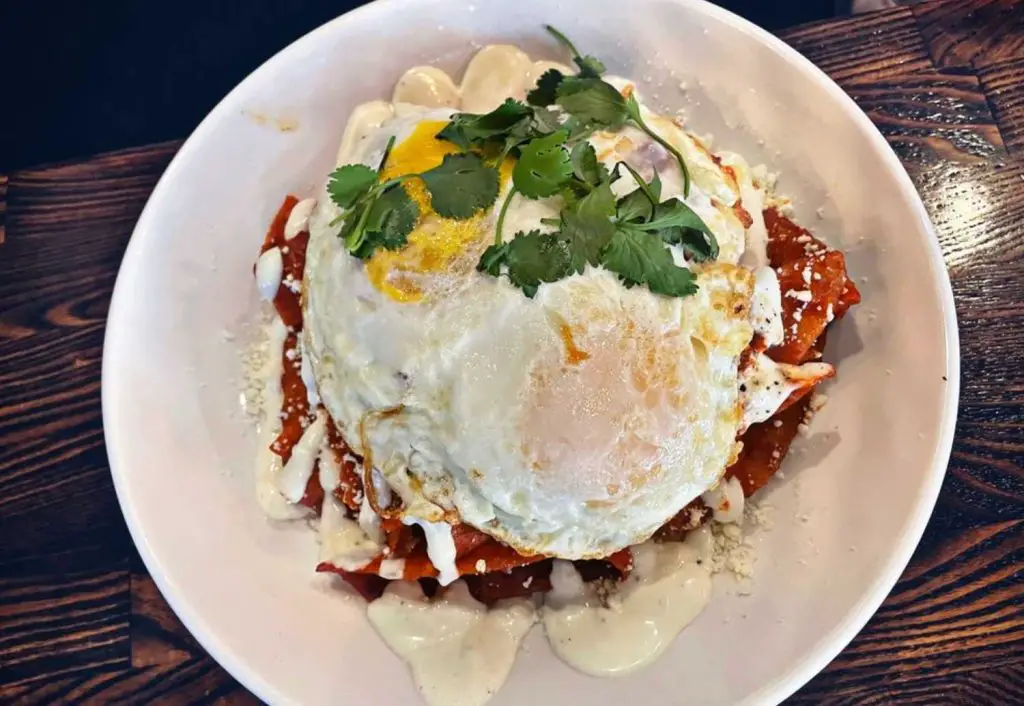 Chilaquiles at the Social on 83rd in Glendale Arizona