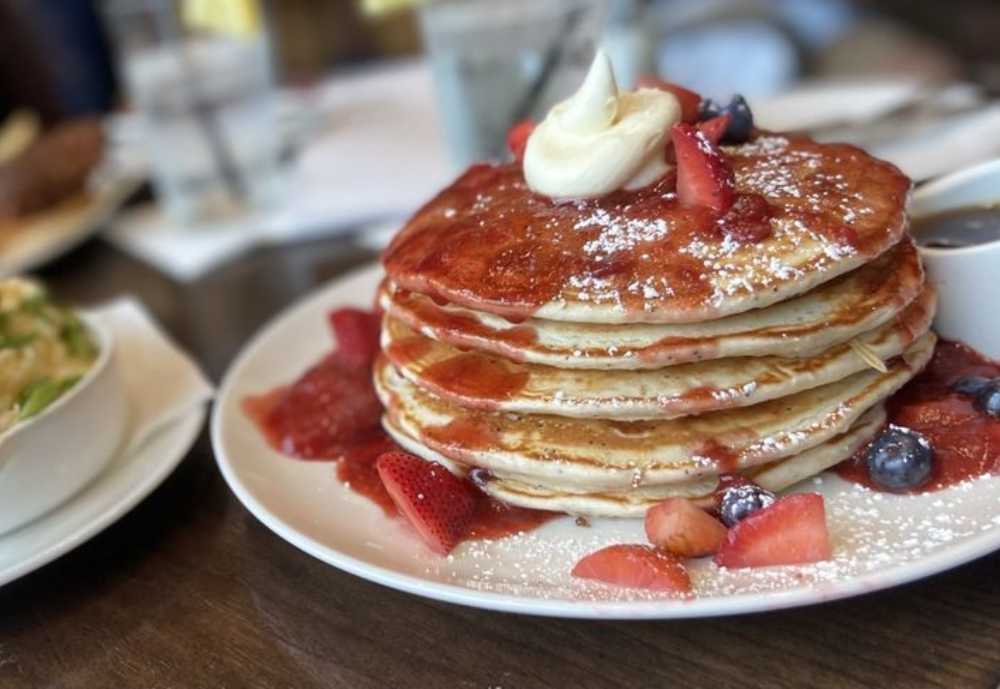 pancakes at The Library in St. Petersburg, Florida