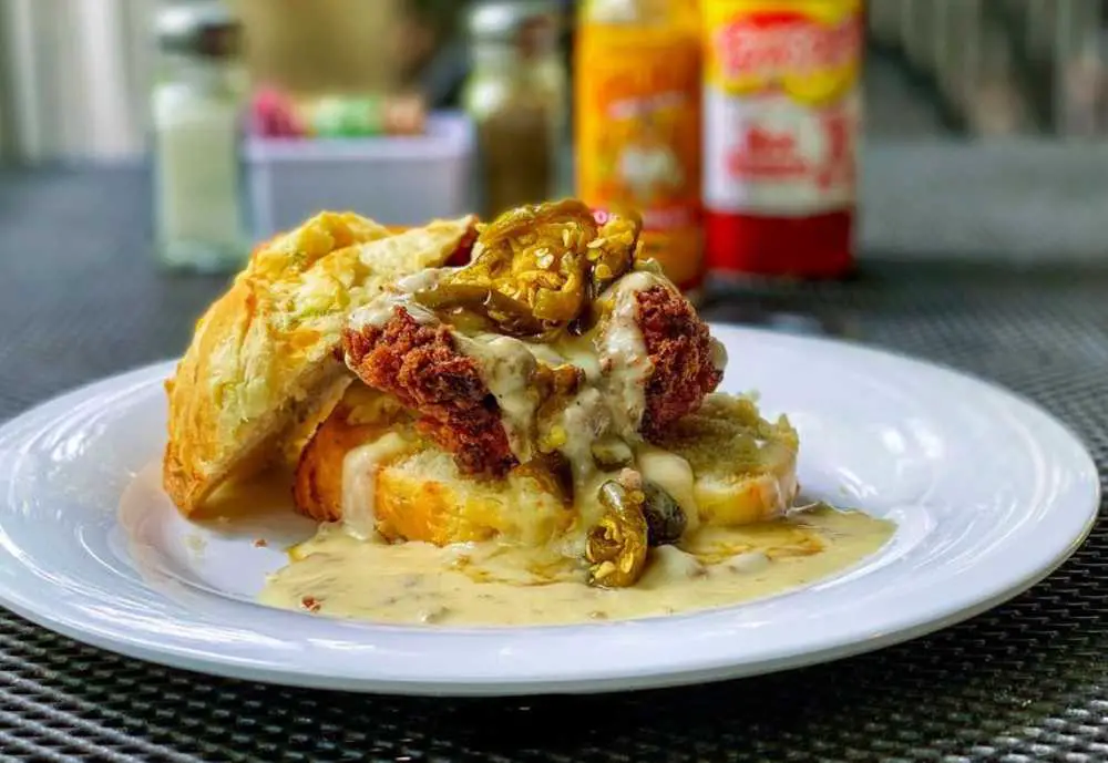 The Vicious biscuit sandwich at Vicious Biscuits in Atlanta, GA