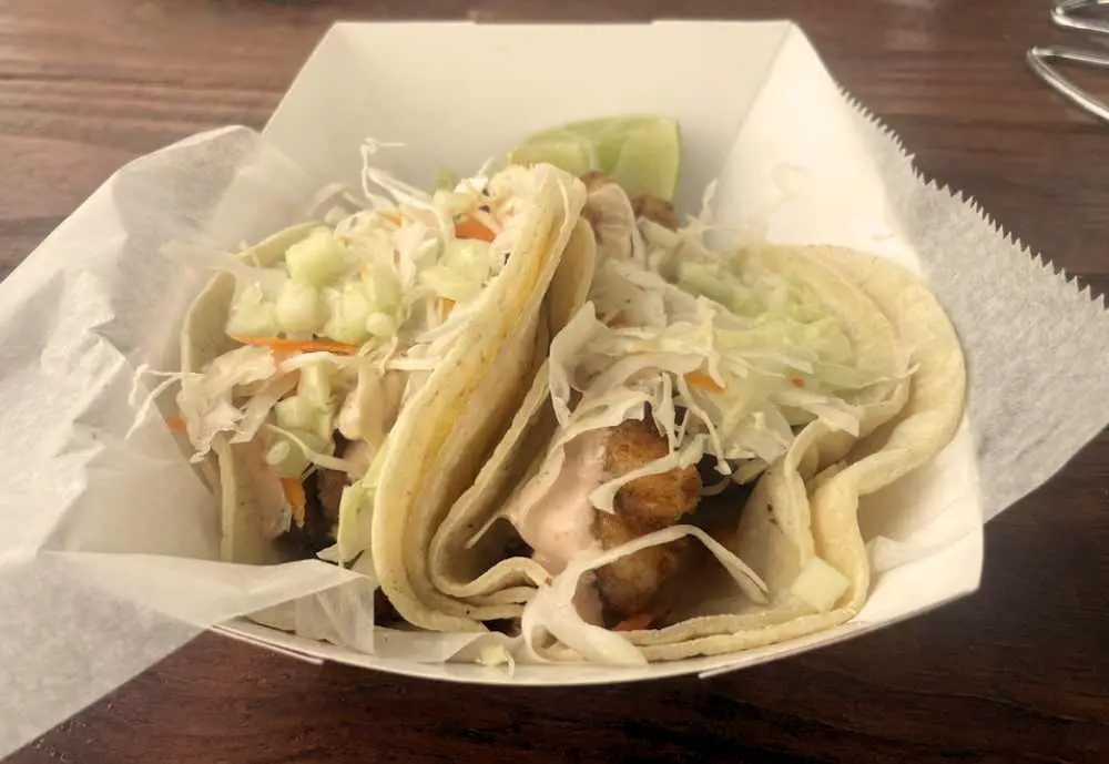 Fish tacos at La Patrona Seafood in Austin, Texasd