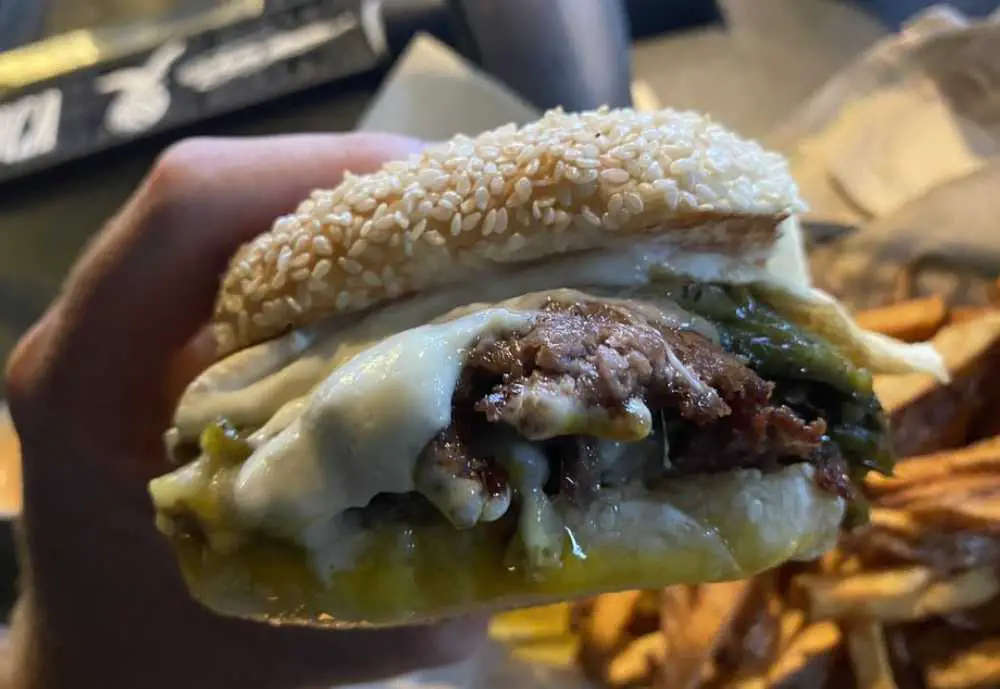 A burger at Cobra Burger in Richmond, Virginia