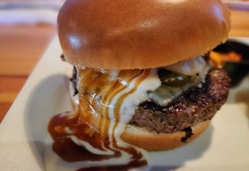 The Resurrection Burger from Engine No 9 in Tampa Bay Florida