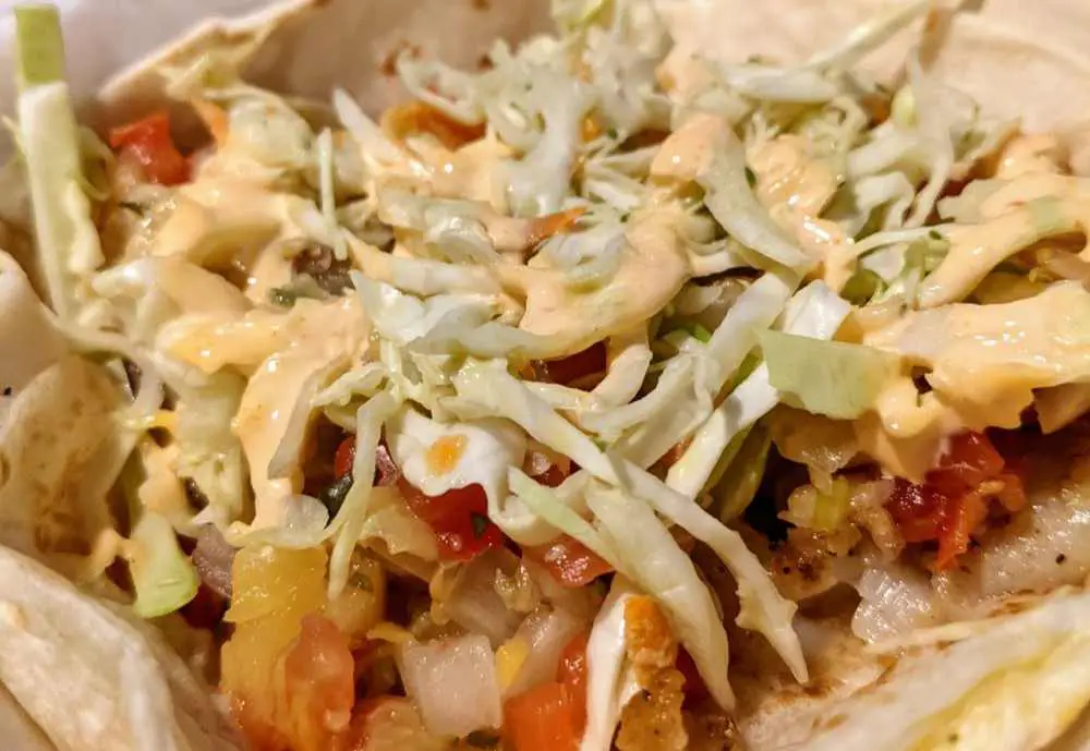 Fish Taco at Luna's Tacos in Austin Texas