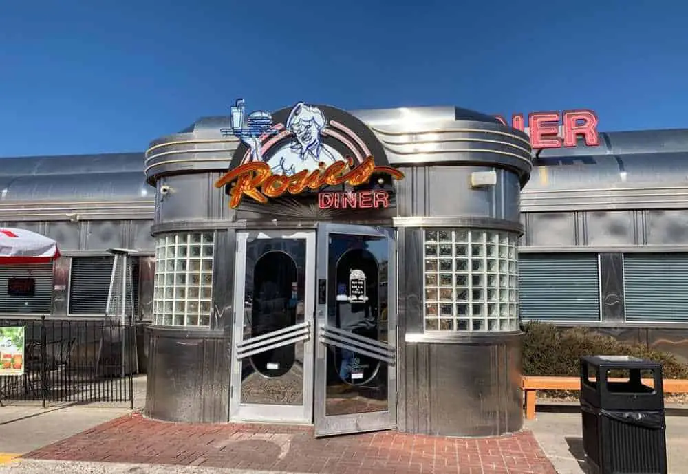 Outside of Rosie's Diner in Aurora CO