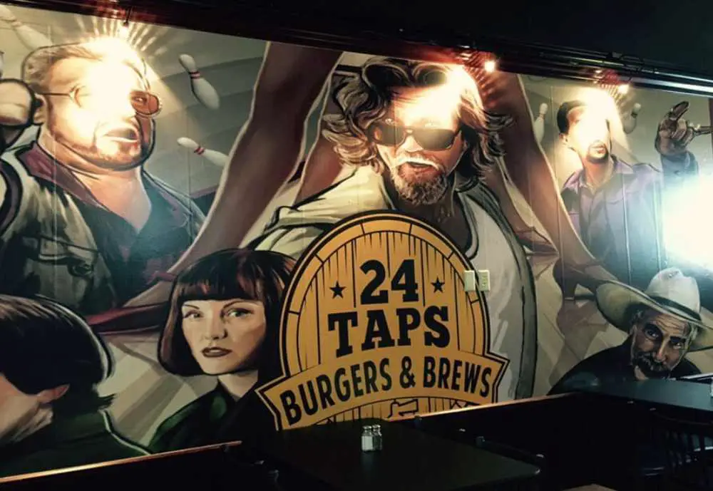 Interior of 24Taps Burgers in Spokane WA