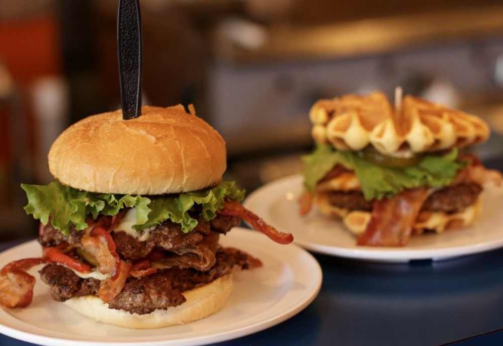 Burgers at J&K Style Grill in Chesapeak, VA