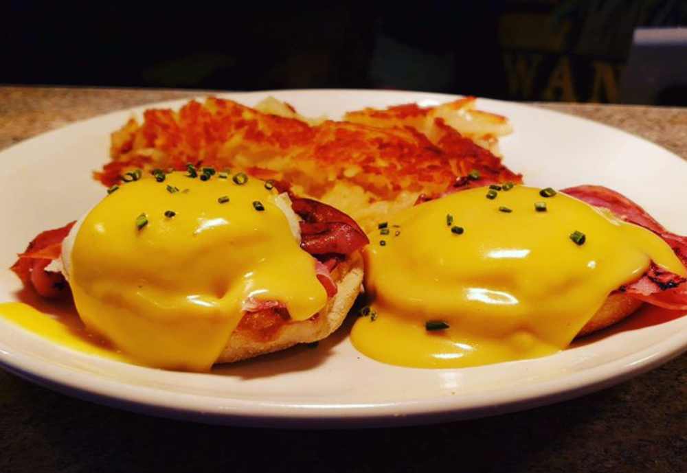 classic eggs benedict at Breakfast House in Cedar Rapids, IA