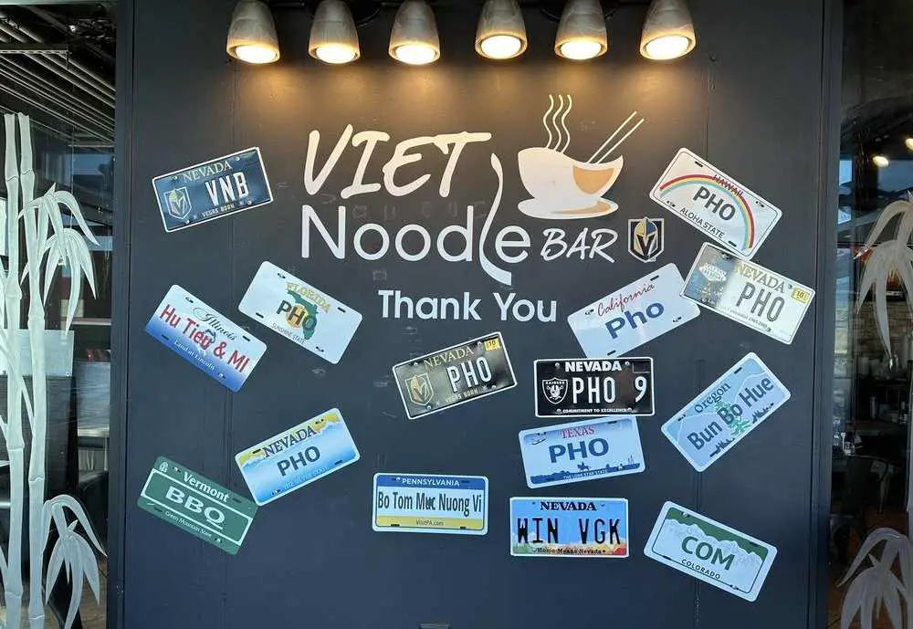 Interior of VIET Noodle Bar in Las Vegas