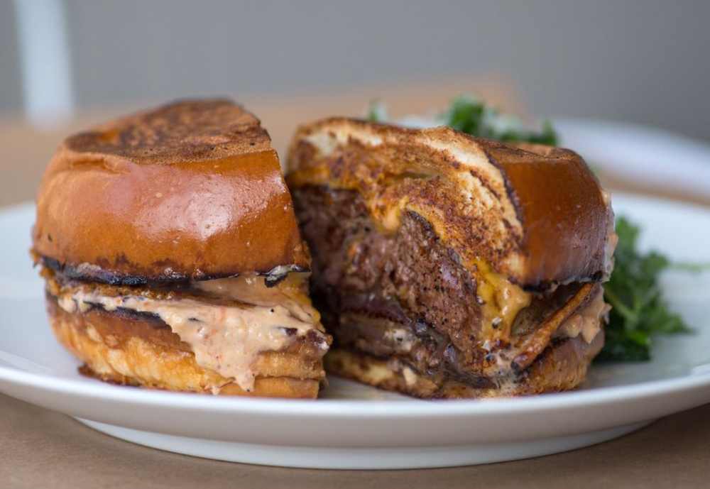 Ellie's Burger at Ellie's in Long Beach California