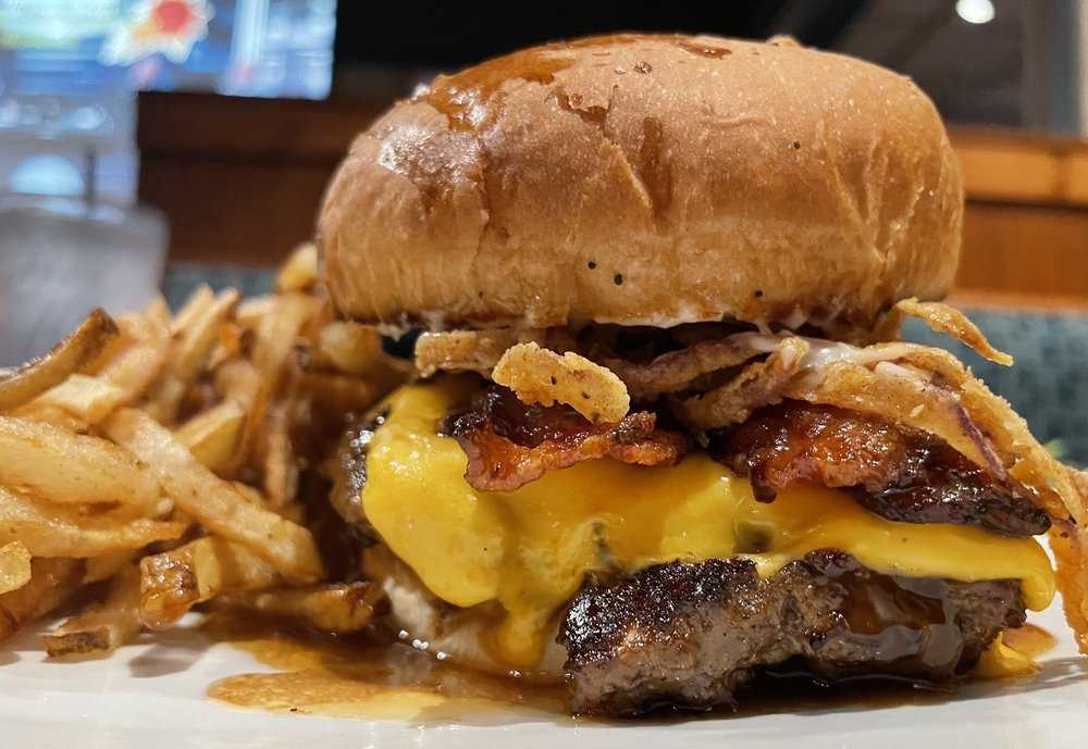 Whiskey Glazed Burger at the Local Goat in Pigeon Forge, Tennessee