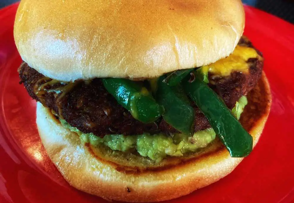 Spicy guacamole burger at The Garage Burgers and beer in oklahoma city