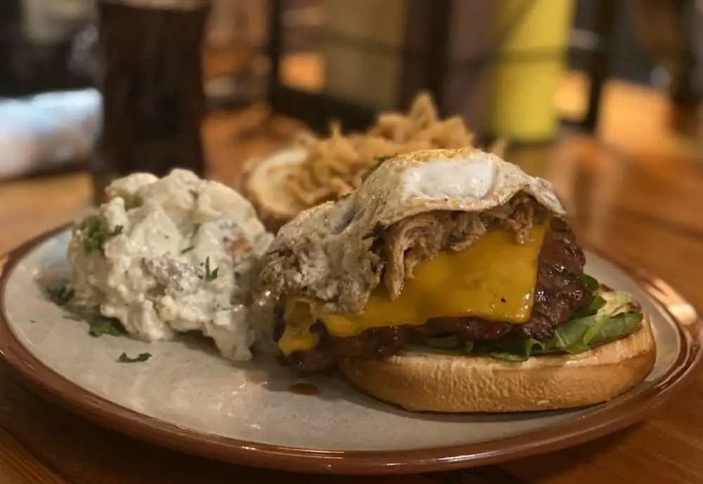The OMC Burger at OMC Smokehouse in Duluth, MN. Best burger spots in Duluth.