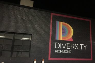 Mural painted on Diversity Thrift, one of the top thrift stores in Richmond, VA