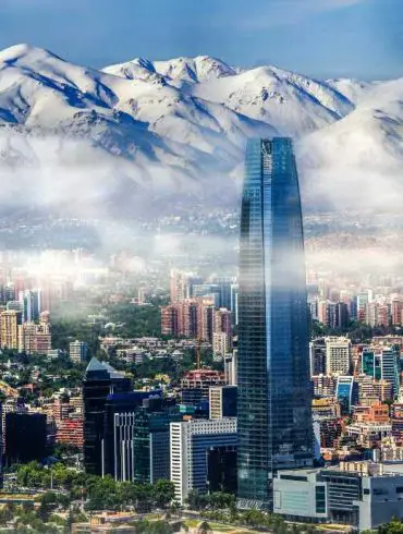 santiago, chile, city view