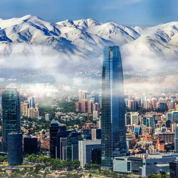 santiago, chile, city view