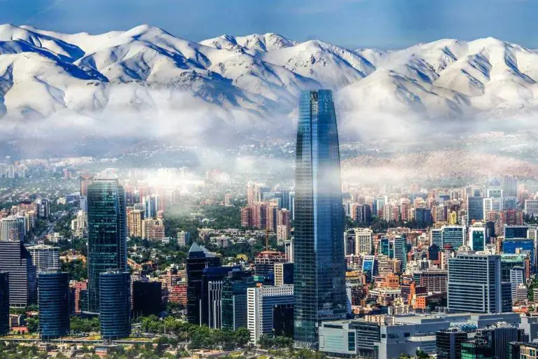 santiago, chile, city view