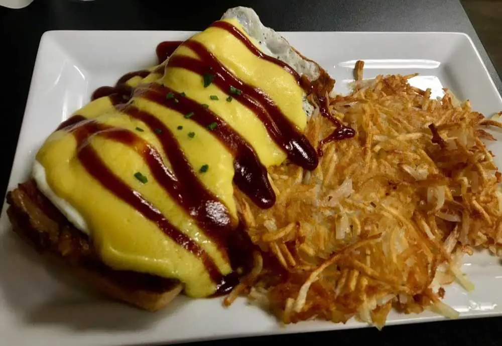 BBQ Brisket Eggs Benedict at the Social House in Duluth, Minnesota