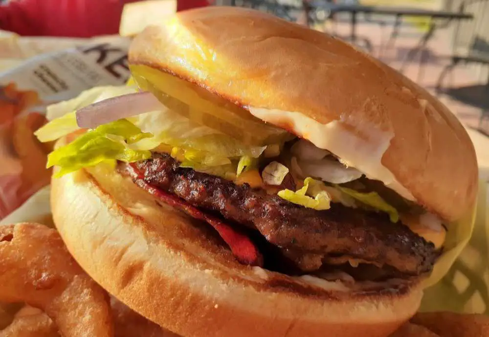 Cheeseburger at TX Burger in College Station. Best burger places in College Station