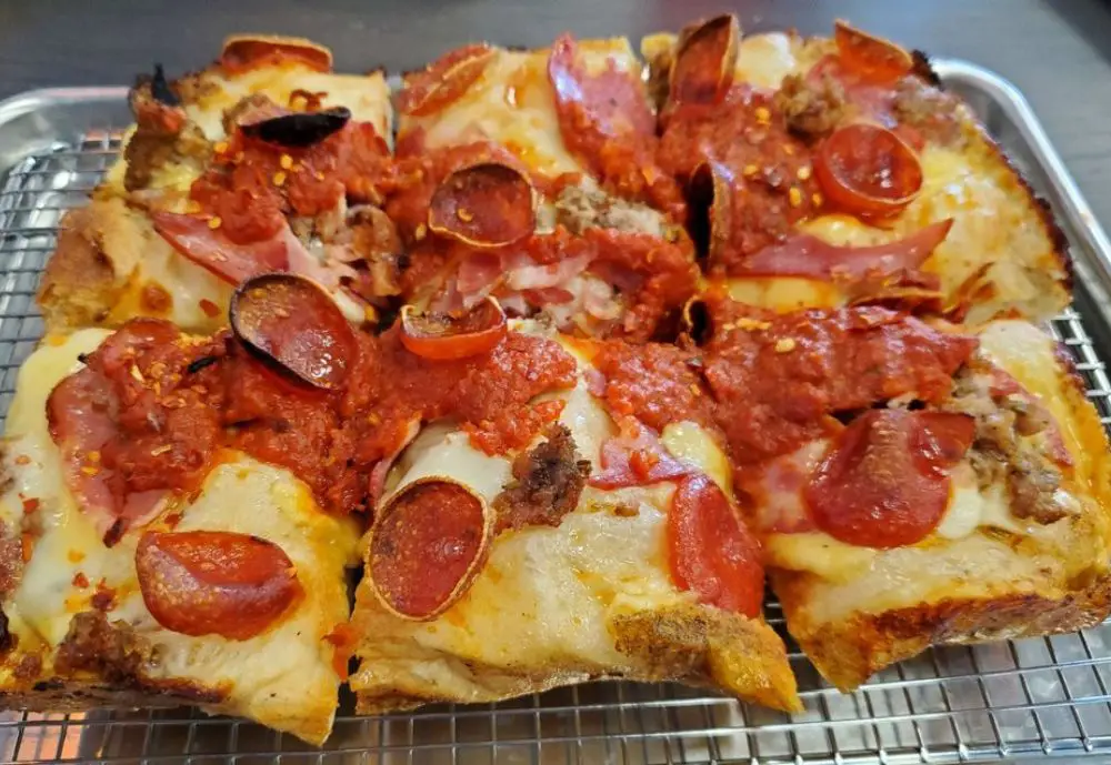 pepperoni pizza at R Town Pizza in Reno, Nevada