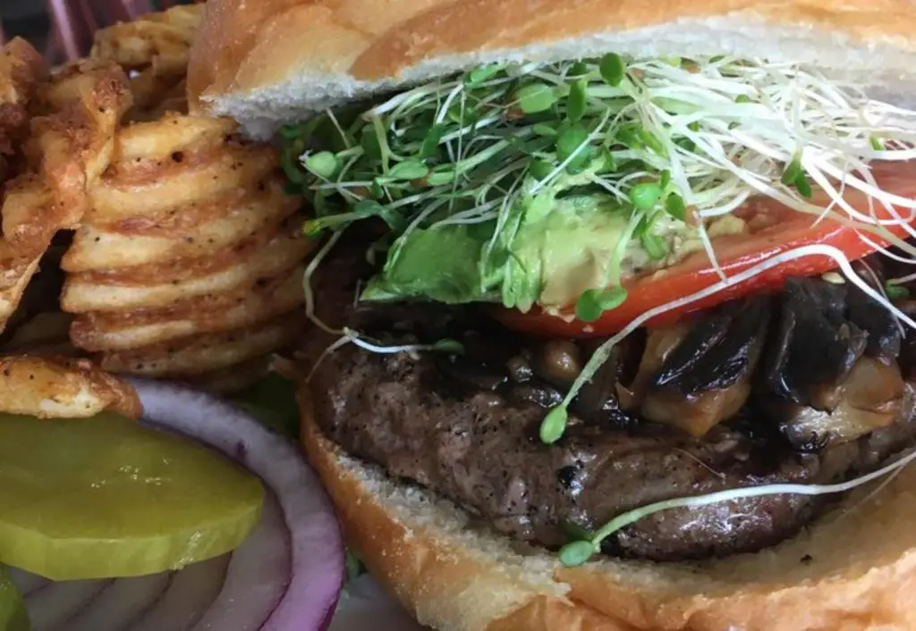 the west coast burger at Ferrier's Rollin in the dough in Shreveport, Louisiana