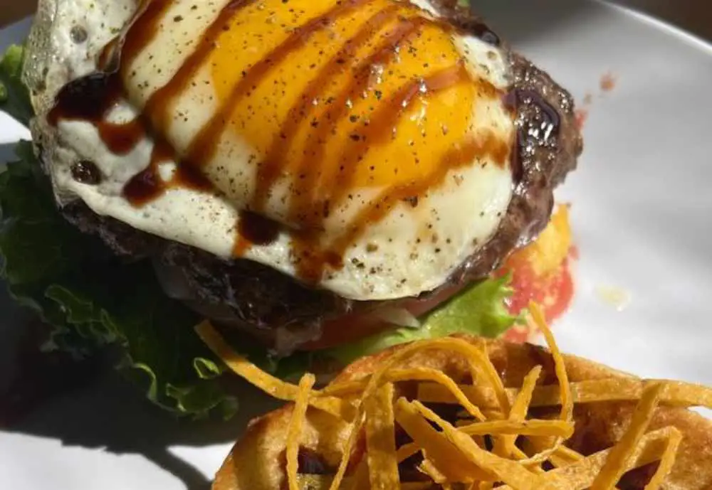 Crunchy tortilla burger at InDemand in Winston-Salem North Carolina