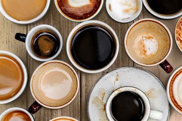 A variety of coffee mugs representing best coffee shops in Albuquerque