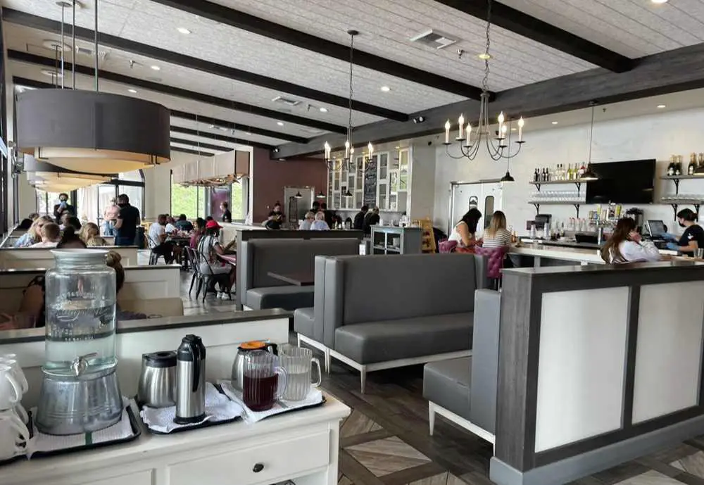 interior of Beach Plum Kitchen in Carlsbad, California